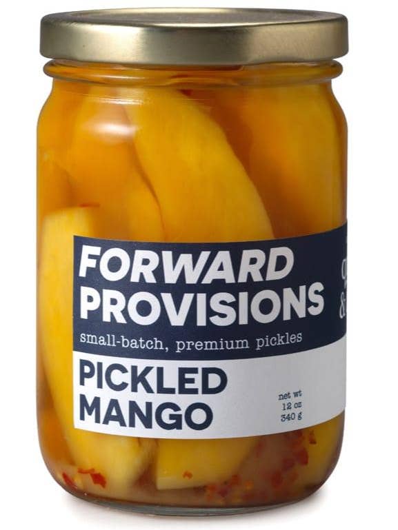 Pickled Mango-Case of 12-12 oz Jars for wholesale by Gourmet Indulgences, LLC (dba Quince & Apple Company)