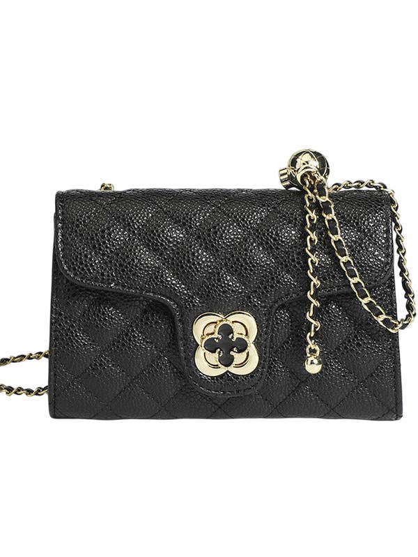 7522 - Gesteppte Texturierte Klappen-Umhängetasche für den Großhandel von AR New York