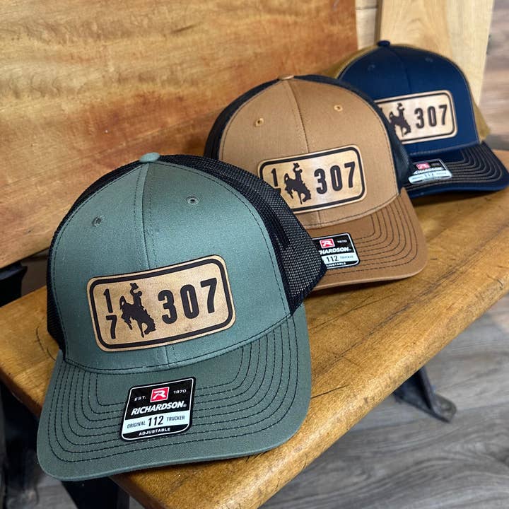 17 Campbell County Wyoming Leather Patch Snapback Hat for wholesale by Living My Best Life in Wyoming