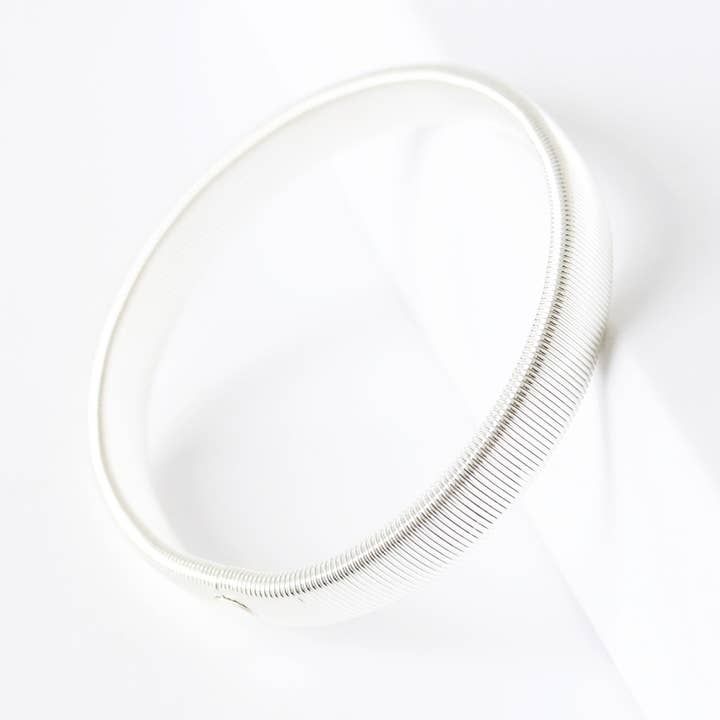 SALINA TRADING INC - Wholesale Bangle Bracelet - Men's Spring Bracelet Geometric Metal Bangle6