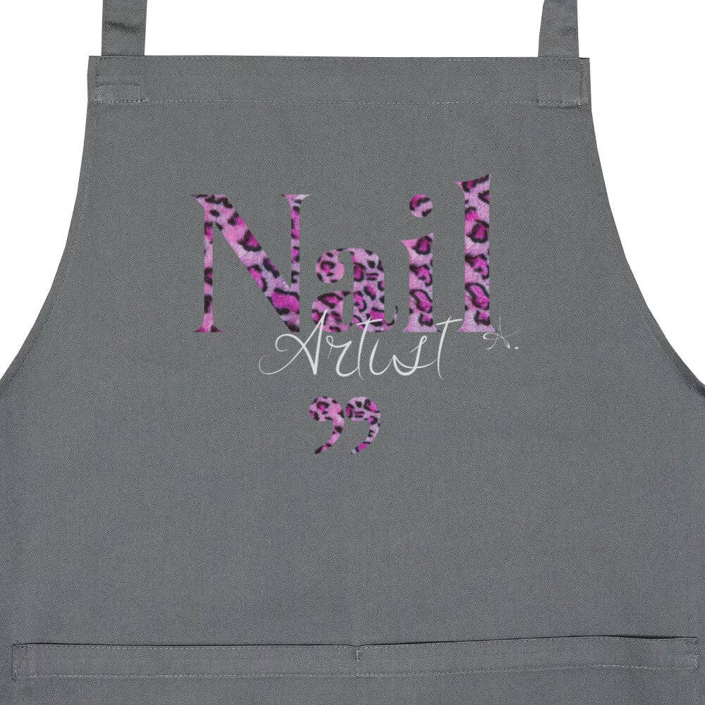 Doriana Cosmetics GmbH - Wholesale Apron - Apron with pocket - Nail Artist Purple Leo Pattern3