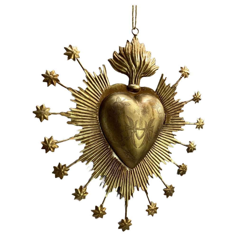 Lila Rasa - Wholesale Ornament - EX-VOTO Heart with star 1