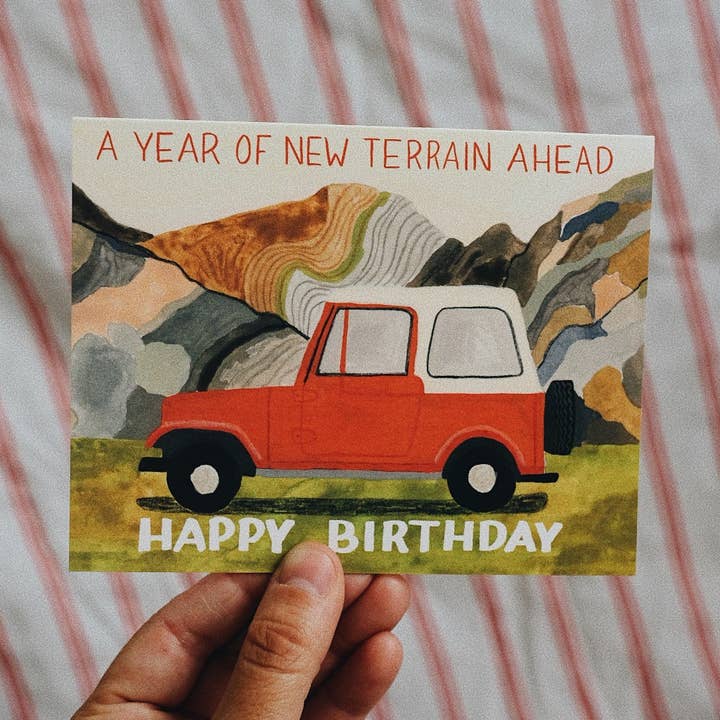 Small Adventure - Vente Cartes d'anniversaire - Carte d'anniversaire Year of New Terrain0