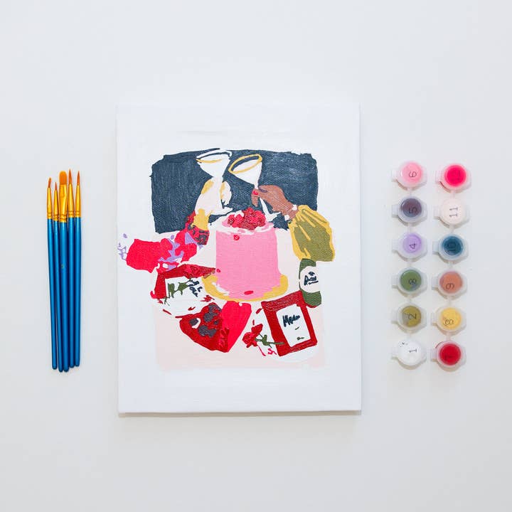 Very Valentines by Nysha Lilly Paint by Numbers Framed Mini for wholesale by paint anywhere