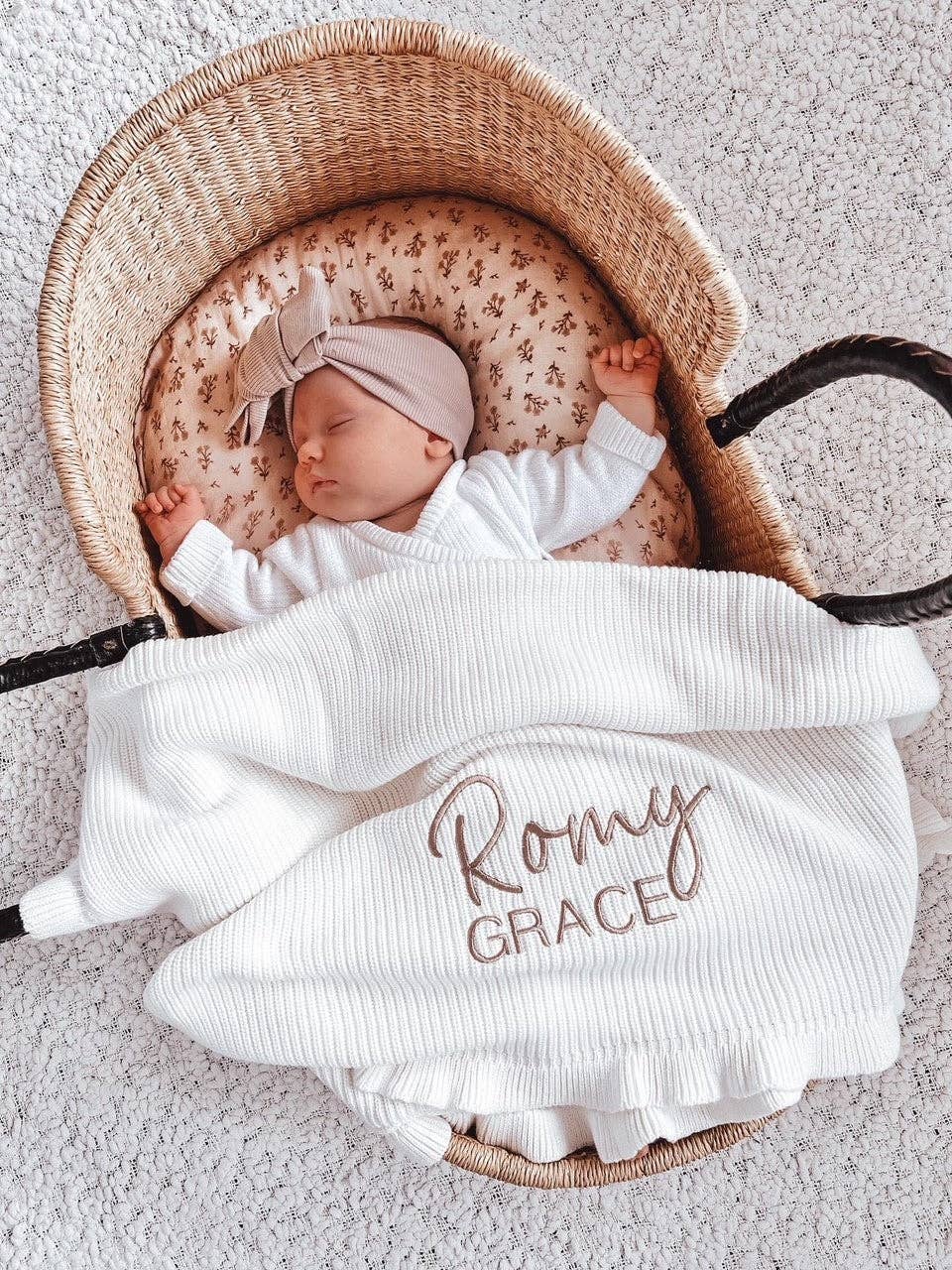 Petite + Co - Vendita all'ingrosso Coperta - Bambini e neonati - Copertina per neonato con volant | Avorio2