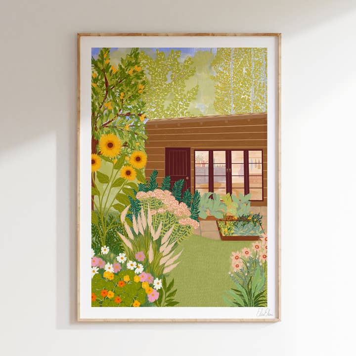 Home Garden Art Print | Nature Lovers Wall Art for wholesale by Elsa Eleni