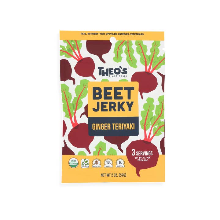 Theo's Plant-Based - Wholesale Jerky - Beet Jerky Ginger Teriyaki1
