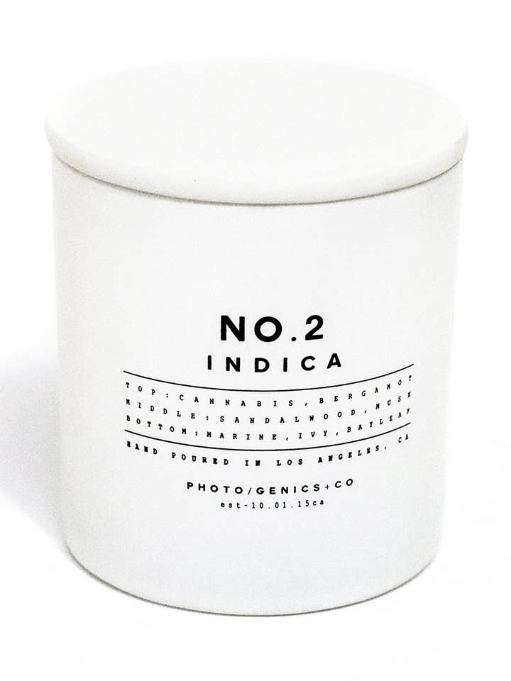 NO.2 INDICA GLASS CANDLE for wholesale by Photogenics + Co