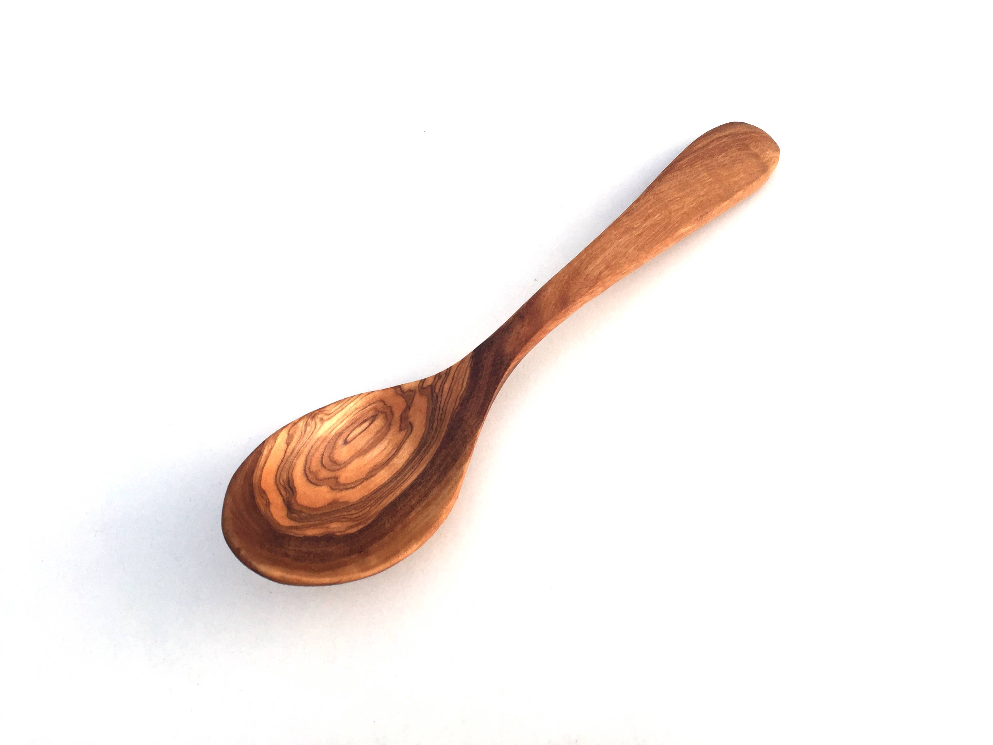 medina mood - Vente Cuillère de cuisine - cuillère à soupe Cuillère en bois d'olivier de 20 cm2