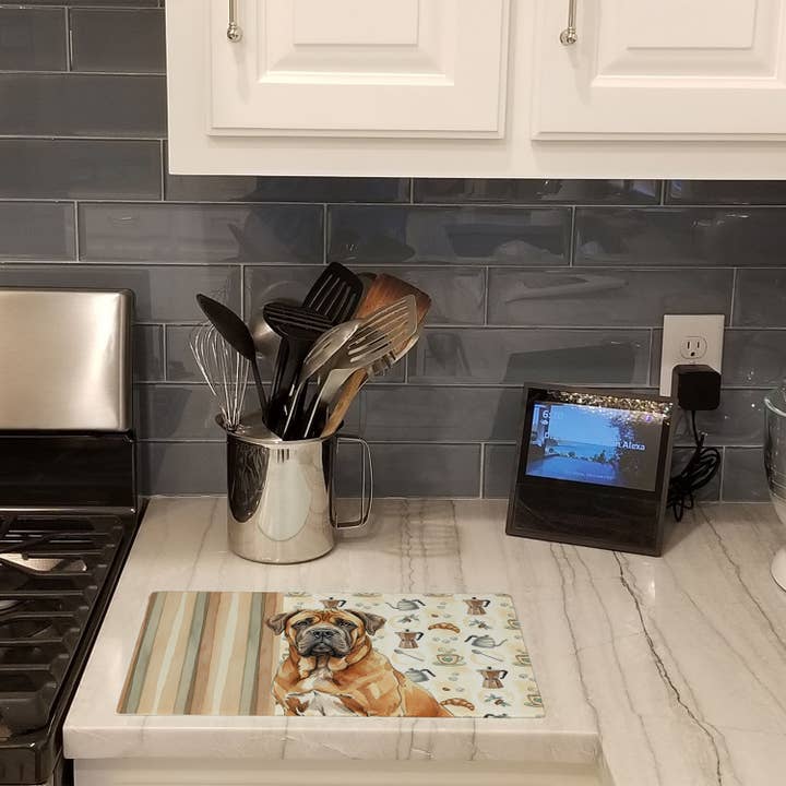 Neapolitan Mastiff Coffee Bar Cutting Board WDK7523 for wholesale by Caroline's Treasures