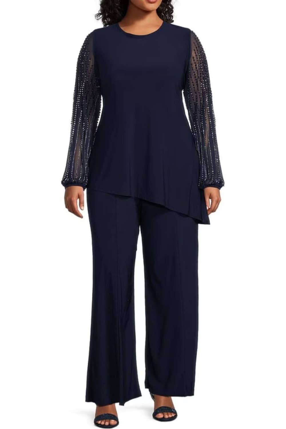 New Yorker's Apparel - Wholesale Top & Pant Set (NOT Loungewear) - Women's - Marina Asymmetrical Two-Piece Pant Set3