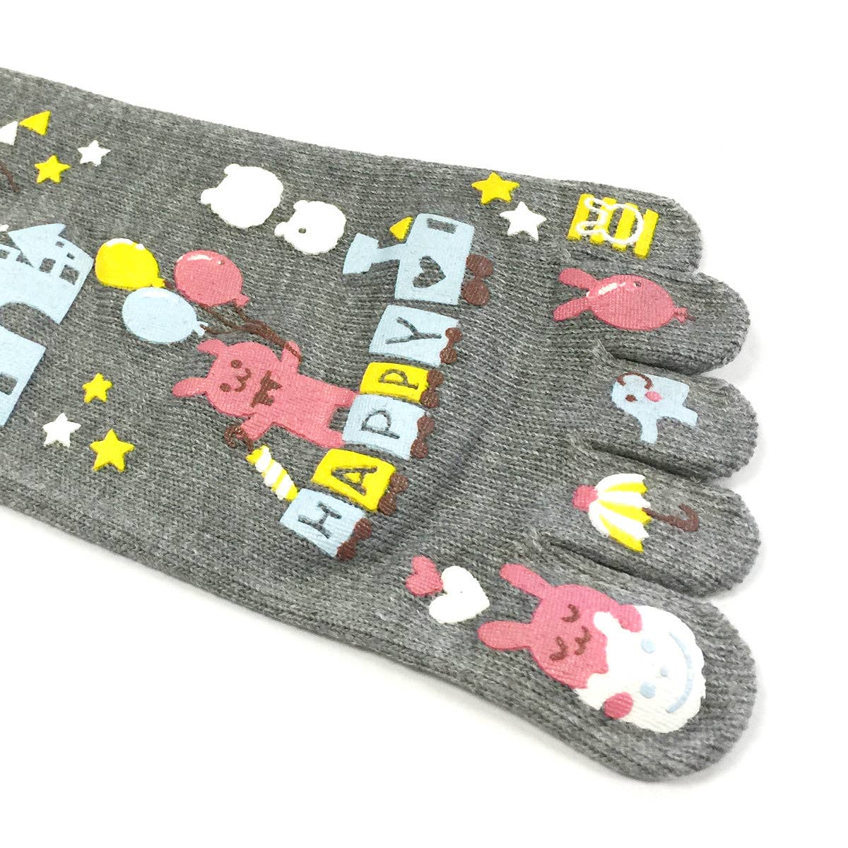 Wrapables.com - Wholesale Socks - Women's - Wrapables Amusement Park Socks Five Toe Socks (Set of 3)3