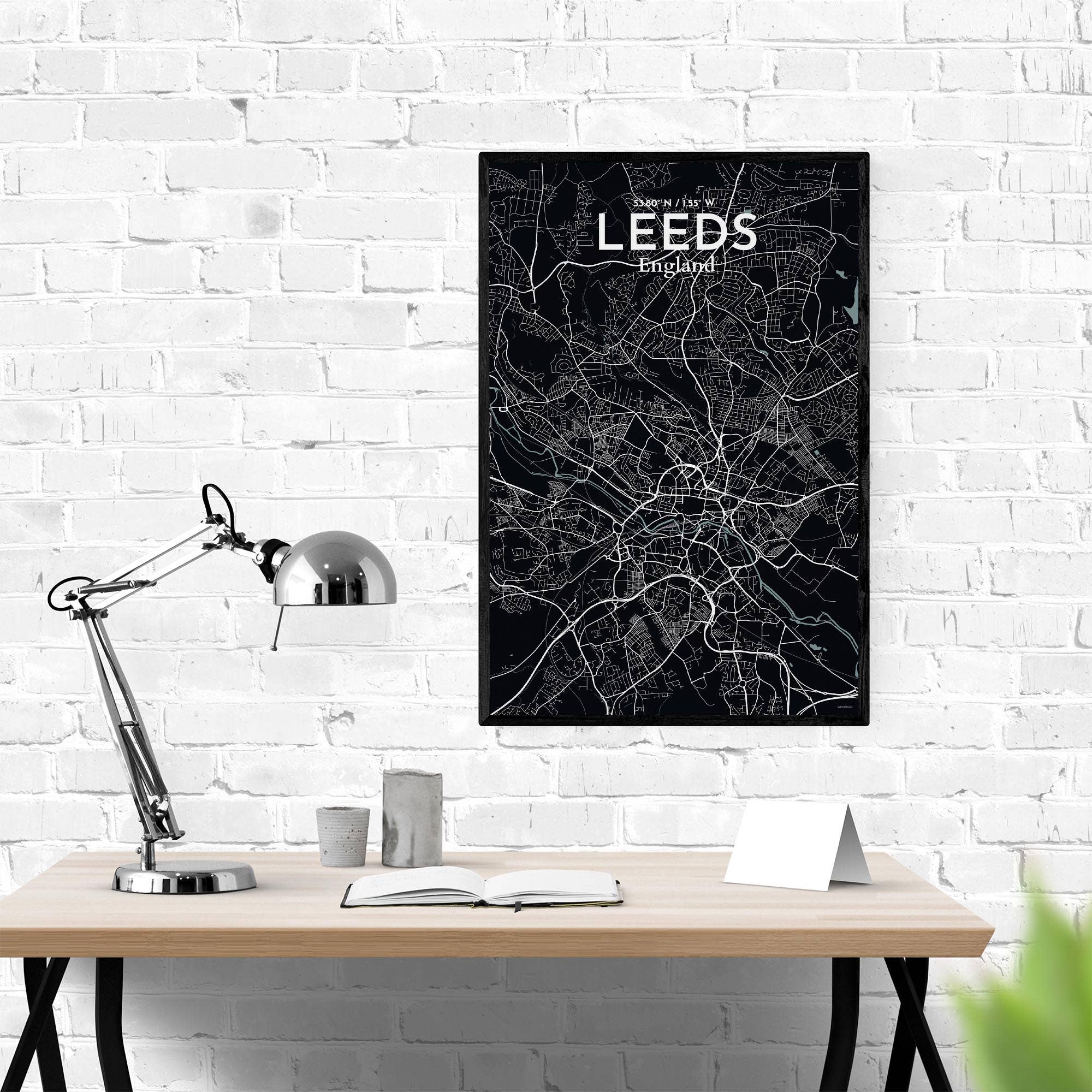 OurPoster.com – wholesale Poster – Leeds karta affisch179