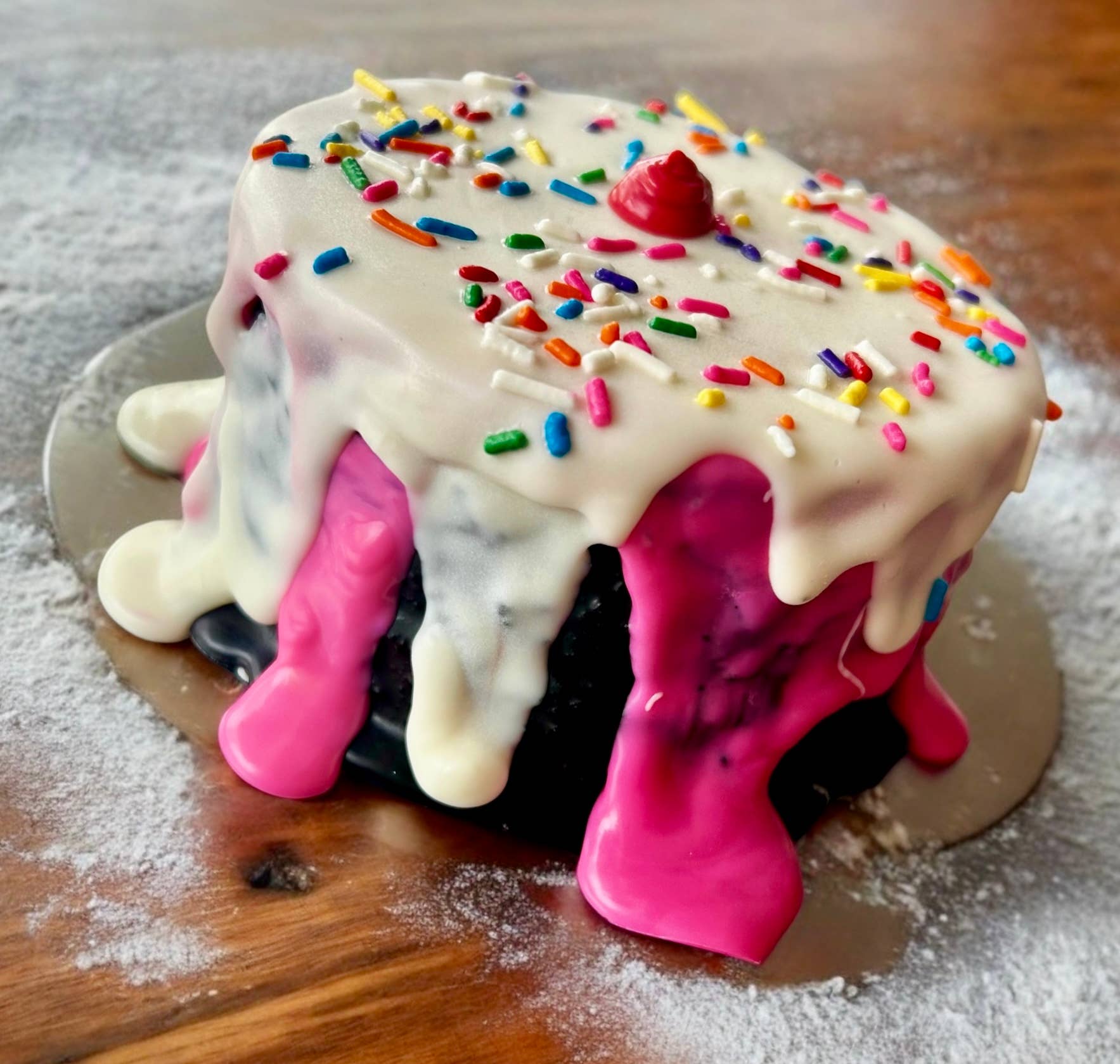 YumYum4DOGS - Wholesale Pet Treats - Dog - Neapolitan “ICE CREAM” Dog Cake Treat2