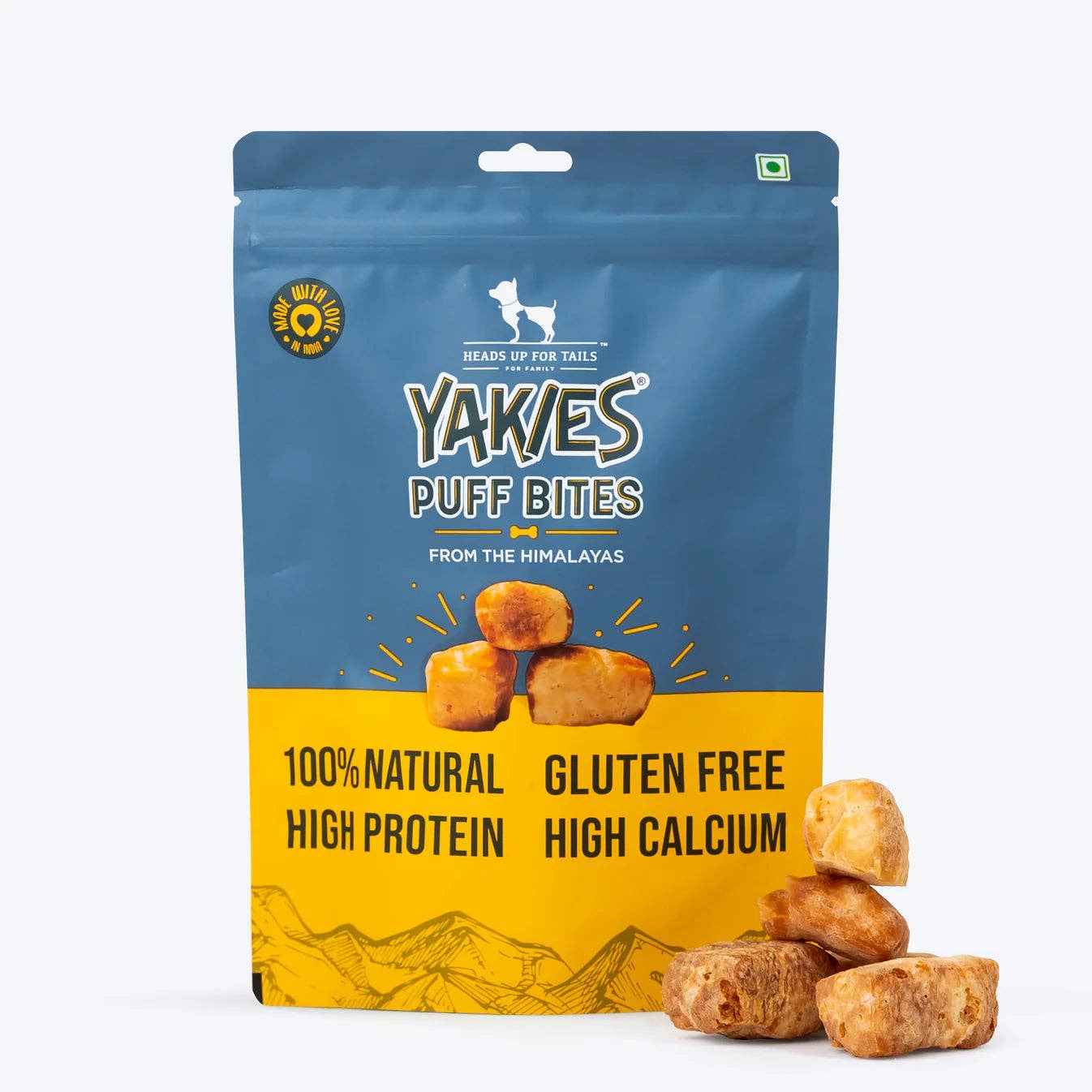 India shopping - Wholesale Pet Treats - Dog - Yakies Puff Bites 100% Natural Gluten Free Dog Treats - 70 gms7