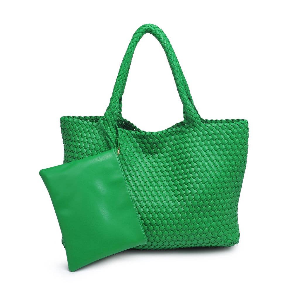 Moda Luxe - Vendita all'ingrosso Borsa tote - Donna - Borsa tote intrecciata in pelle vegana Solana36