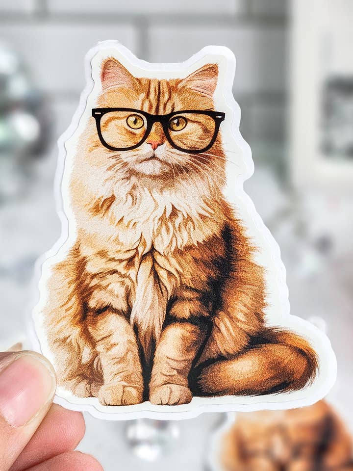 Chester sådan et klogt katteklistermærke for engroshandel hos Sparkle and Peony