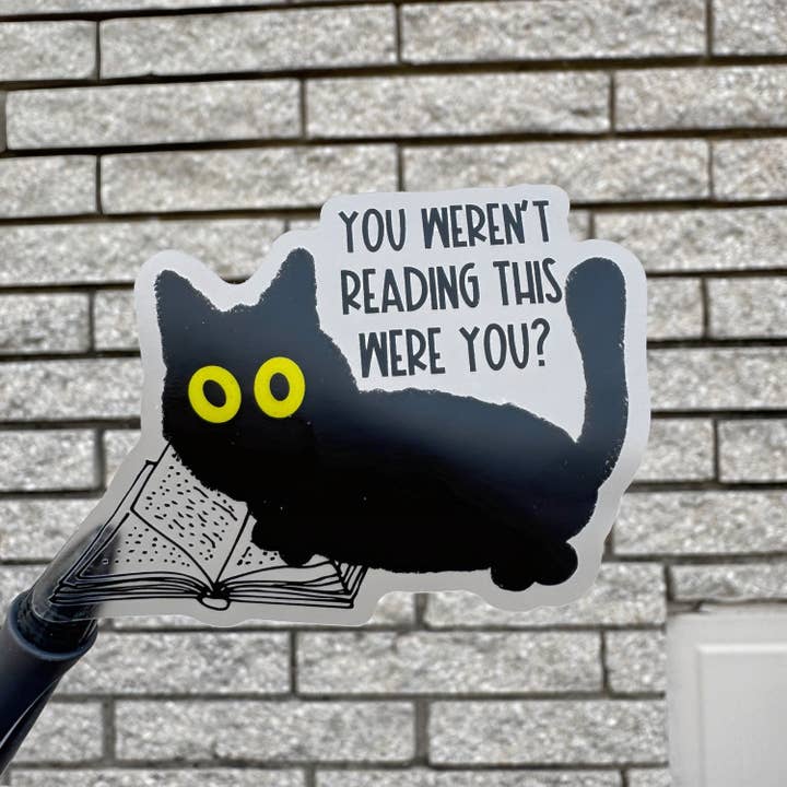 You Weren’t Reading This Were You? Clear Vinyl Sticker for wholesale by Sprinkles Studios