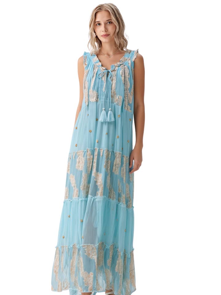 BR18309 ETHEREAL ELEGANCE MAXI DRESS for wholesale by Becky Rose