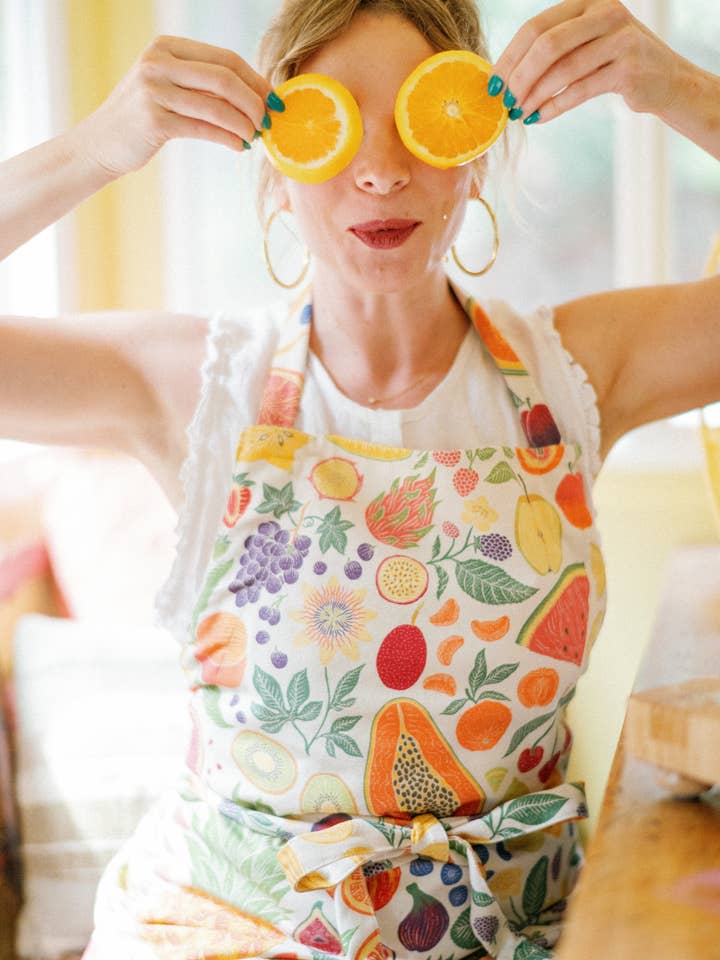Organic Cotton Apron - Fruit Basket for wholesale by Lili Arnold