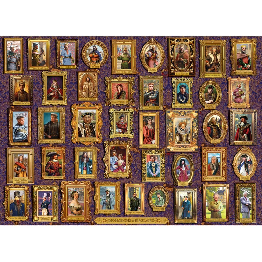 Gibsons Games Ltd – wholesale Puzzle – Adult – Monarchs of England 1000 Piece Jigsaw Puzzle4