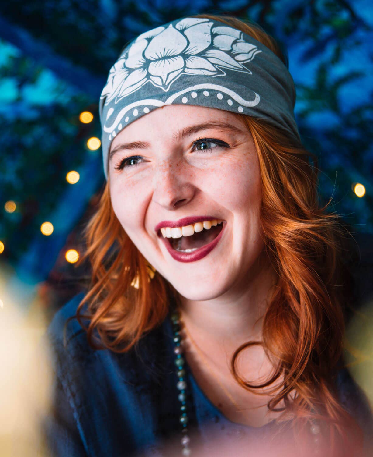 Soul Flower – Engroshandel Pandebånd - Dame – Lotus Boho Pandebånd - Brede Yoga Pandebånd4