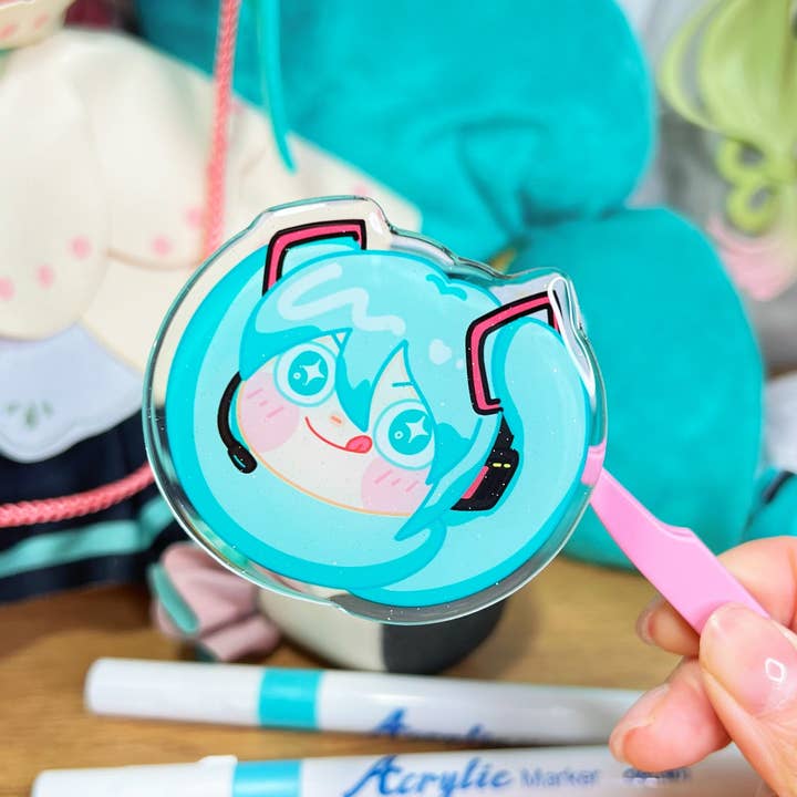 MikouArt - Wholesale Phone Grip - Hatsune Miku Dango Epoxy Acrylic Phone Grips/Holder | Mikou Fan Art