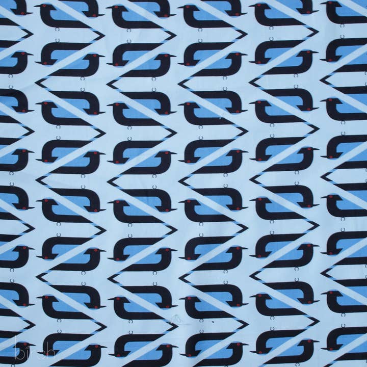 Asiatisk älvblåfågel poplin för wholesale av Birch Fabrics