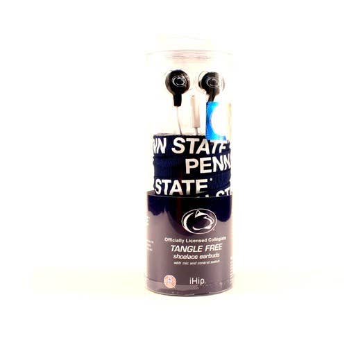 St. Louis Wholesale LLC - Wholesale Earphone/Headphone Case - Unisex - PENN STATE EAR BUDS - THE SHOELACE STYLE- IHIP0