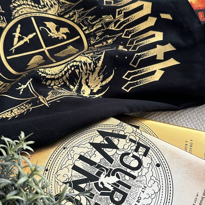 Caffeine and Curses - Wholesale Tote bag – Unisex - Basgiath War College Tote Bag | Fourth Wing Merch2