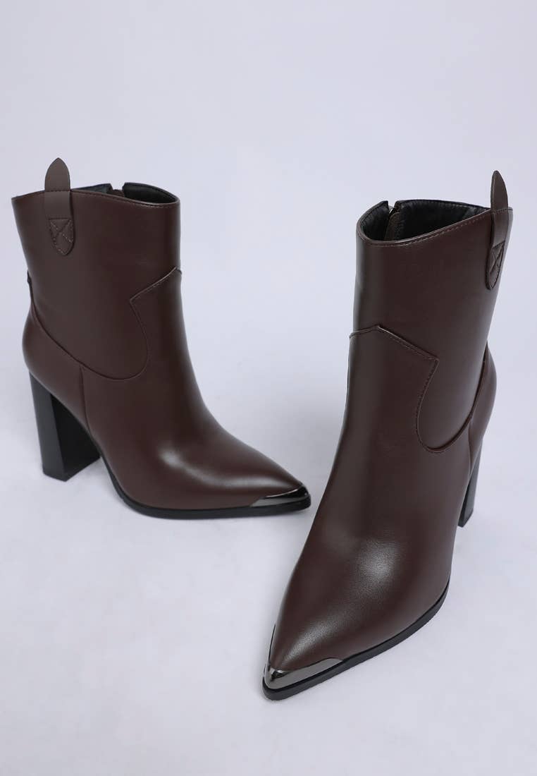 Rag Company - Wholesale Booties - Women's - Hatter Pointed Toe Faux Leather Boots15