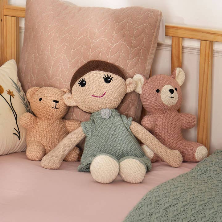 Bambini - Wholesale Doll - Kids - Plush Toy |100% Handmade Cotton Knitted Soft Princess Bella 1