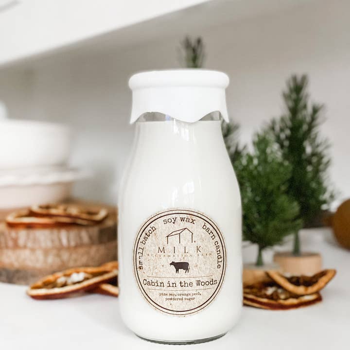 Milk Reclamation Barn - Wholesale Jar/Filled Candle - Milk Bottle Candle 13 oz