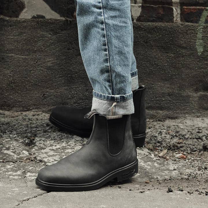 Blundstone #1308 Rustic Black Chelsea Boot for wholesale on Faire