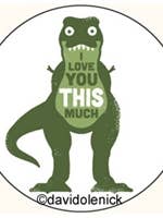 Magnet-I love you this much for wholesale by Ephemera