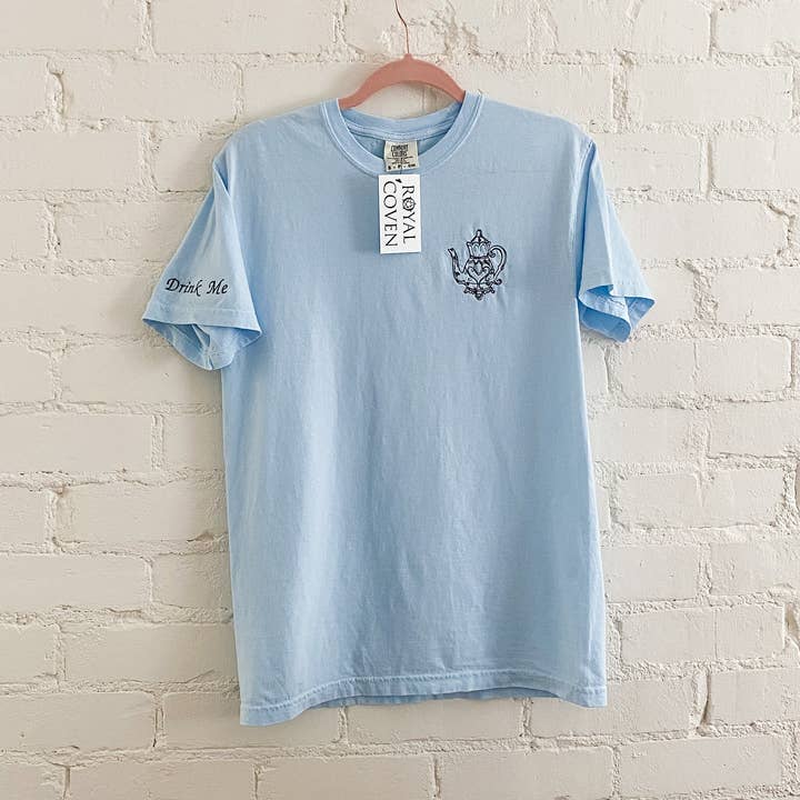 Drink Me - Short Sleeve Embroidered Tee for wholesale by Royal Coven