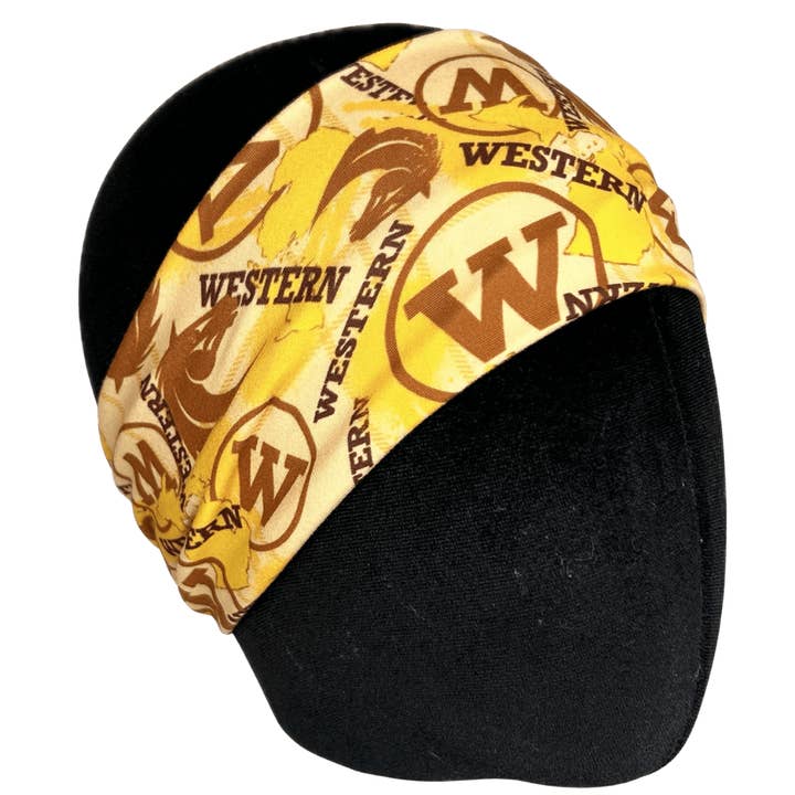 WMU Stretch Headband for wholesale by The Sassy Olive Handmade Headbands