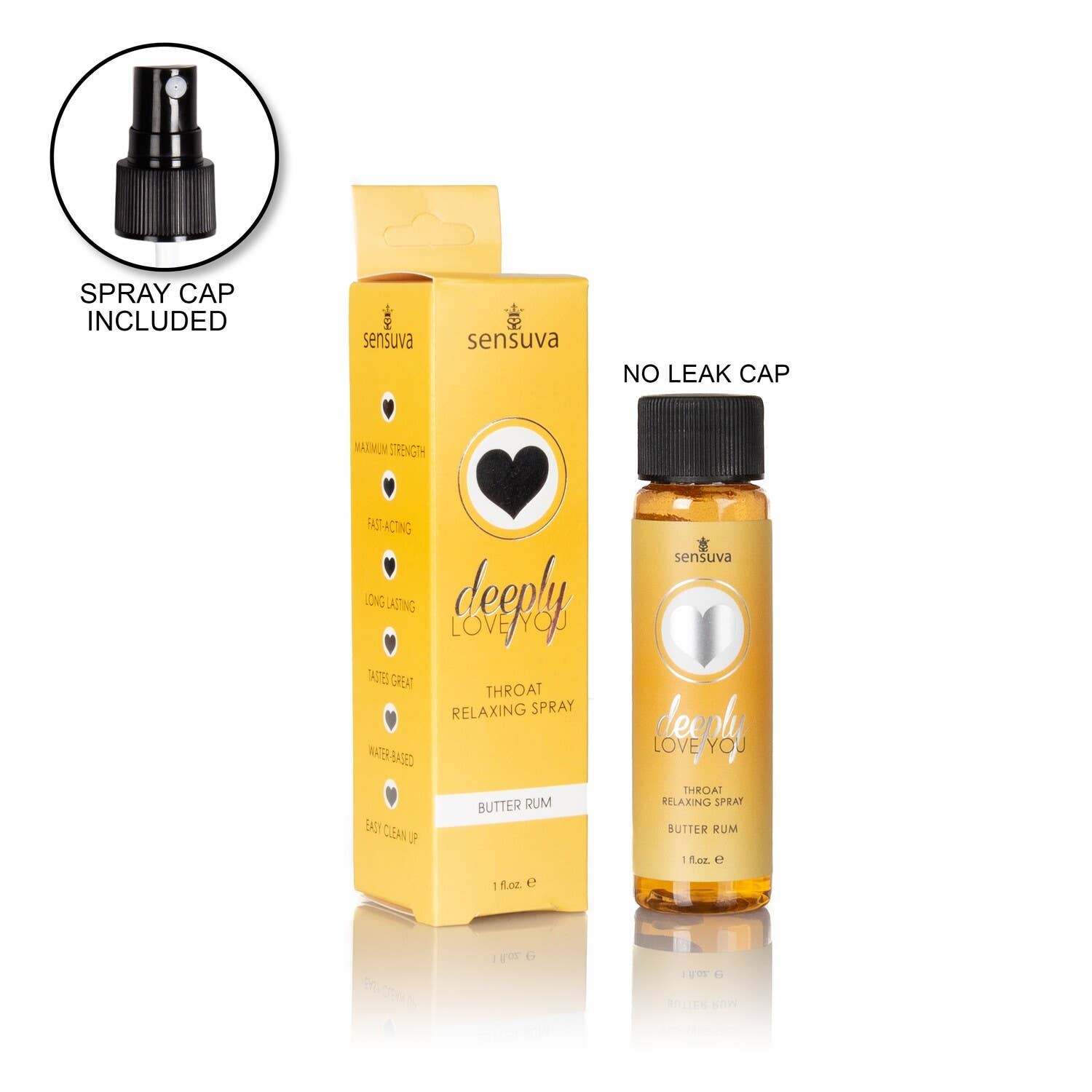 Sensuva - Wholesale Personal Lubricant - Deeply Love You Throat Relaxing Spray - Butter Rum3