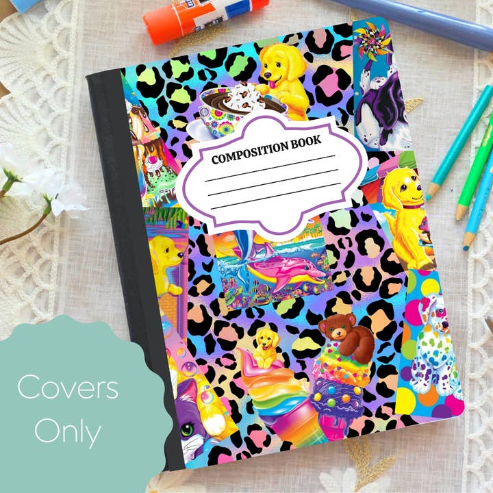 Oily Graphic Creations - Wholesale Journal Cover - Neon Animals-Composition Notebook Cover1