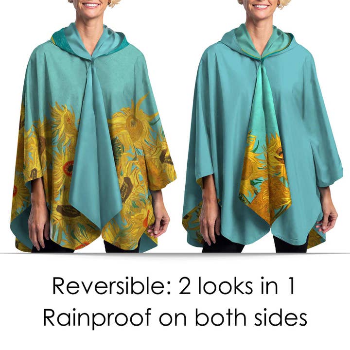 RainCaper - Wholesale Raincoat - Women's - Fine Art RainCaper - van Gogh "Sunflowers"
