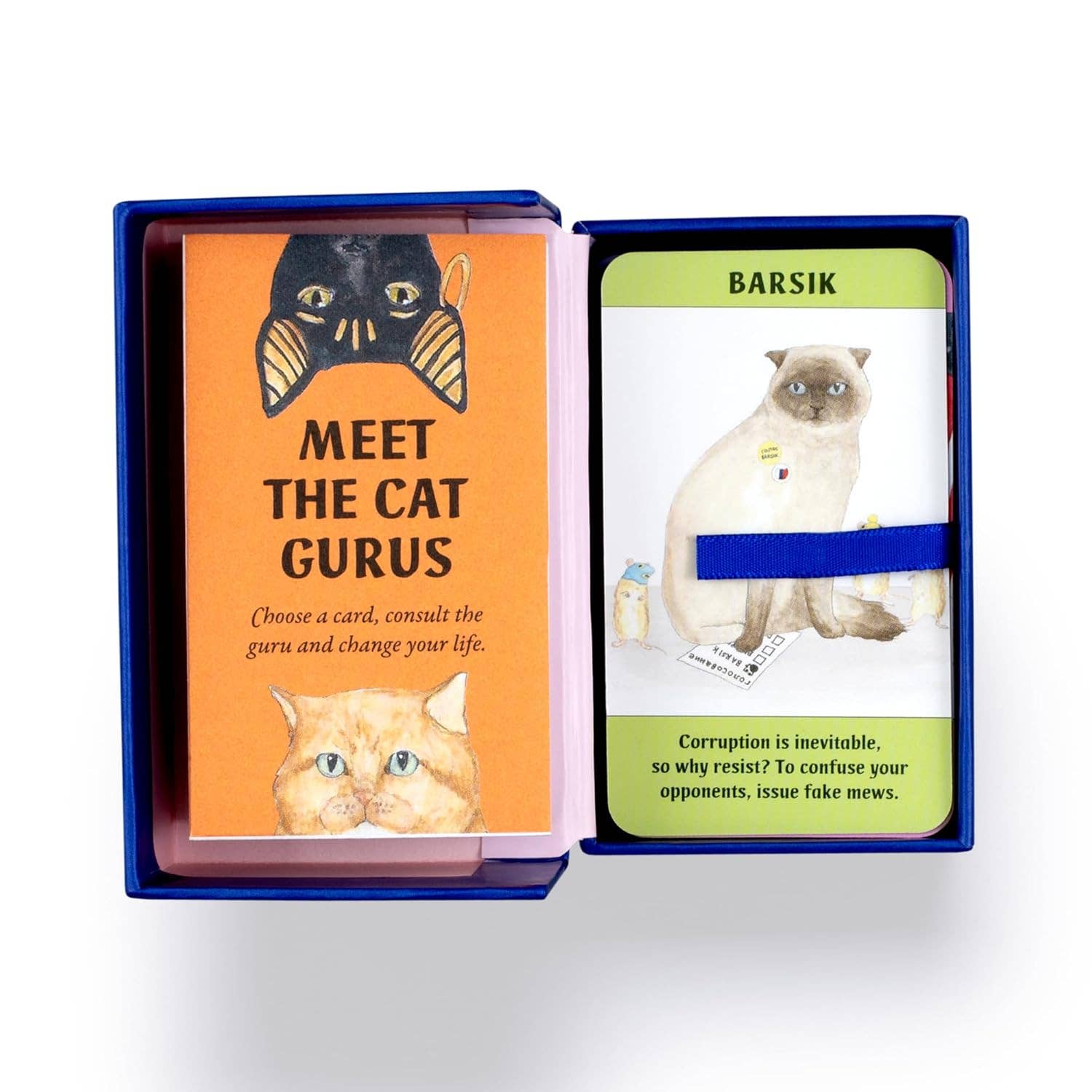 Chronicle Books - Wholesale Tarot Cards - Cat Gurus (Mini Deck)5