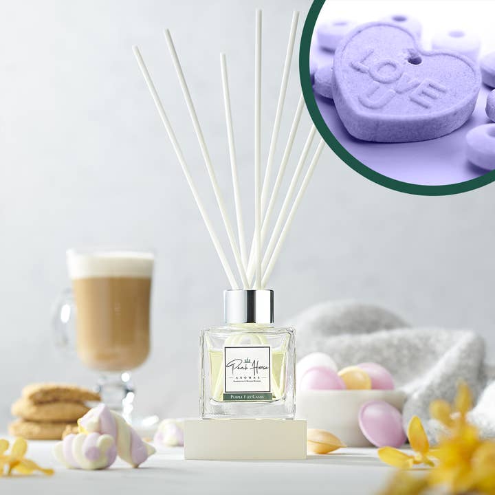 Purple Fizz Candy Reed Diffuser for wholesale by Peak House Aromas