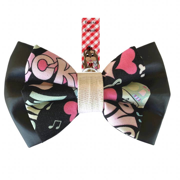 Papillon per animali domestici Love & Rock 'n' Roll San Valentino per la vendita all'ingrosso da parte di Pawsta N Furballs