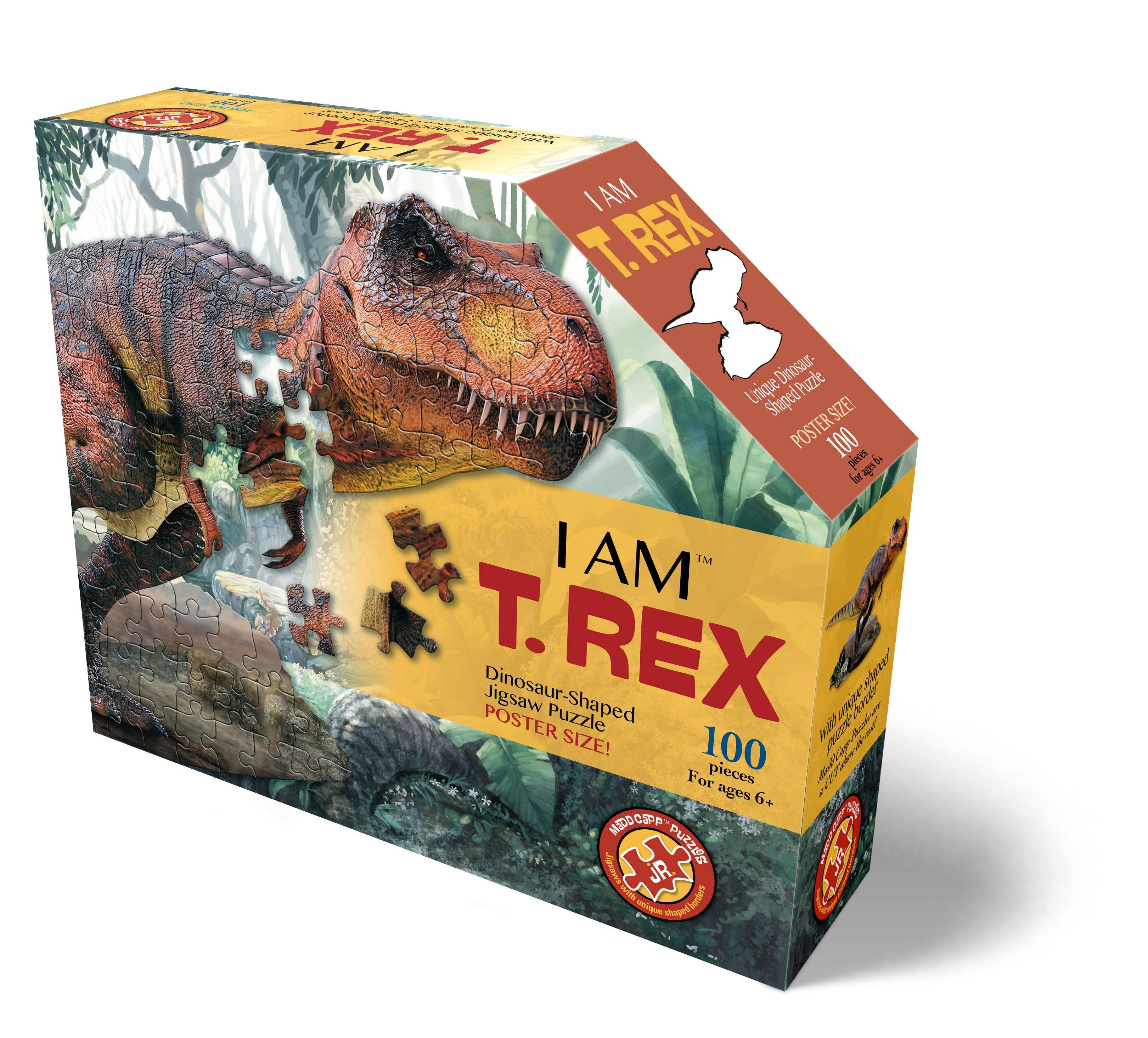 Madd Capp Games & Puzzles - Wholesale Puzzle - Kids - I AM T. Rex 100 piece jigsaw puzzle - gift1