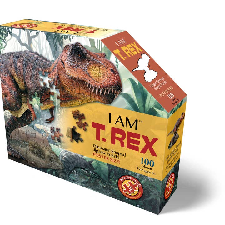 Madd Capp Games & Puzzles - Wholesale Puzzle - Kids - I AM T. Rex 100 piece jigsaw puzzle - gift1