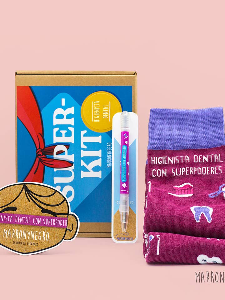 Dentalhygienistpaket med superkrafter för wholesale av Marronynegro