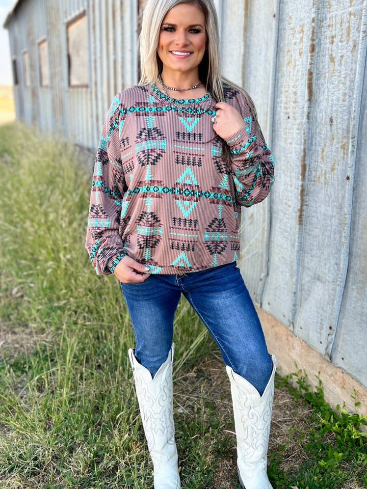 Sterling Kreek - Wholesale Knitted jumper – Women′s - Colorado Sunset Sweater2