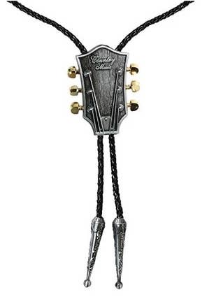 Western Cowboy Guitar Bolo Tie for wholesale by SimpleNGreat