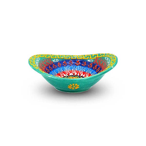 JUMI - Wholesale Serve Bowl - Ceramic Gondola Bowl Ø11cm Dantel Special Hand Made