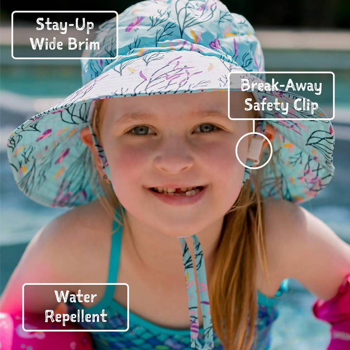 Jan & Jul - Wholesale Bucket Hat - Kids - Pink Ice Cream | Aqua Dry Bucket Hat